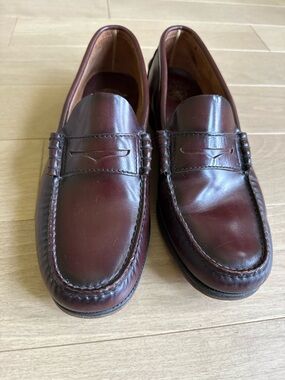 Florsheim Men's Burgundy Leather Penny Loafers